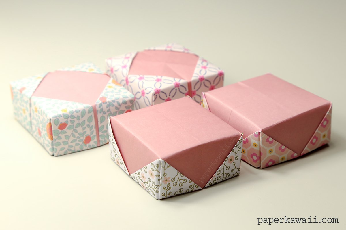 paperkawaii's tweet image. Origami Masu Box Lid Variations bit.ly/1lH8cUV #Boxes