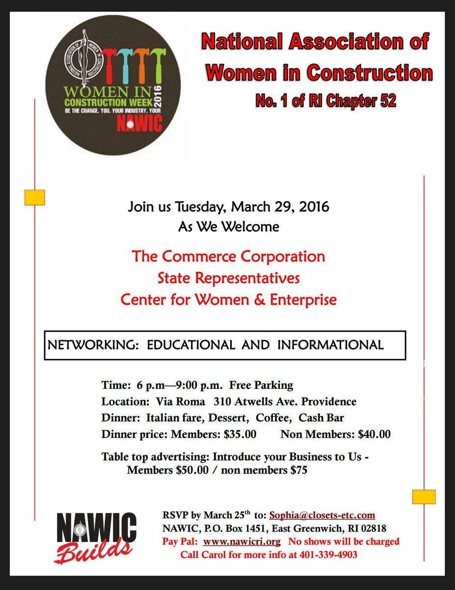 #WomeninConstruction #WomeninRI #WICWeek #NAWIC