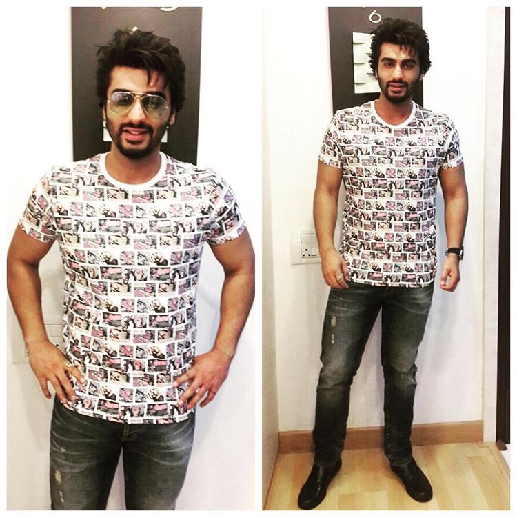 arjunkusafc's tweet photo. #StyleFile: Stylish @arjunk26 today in a #JackAndJones graphic tee, @VoiJeansIndia, #modellodomani shoes @Tanyavohra https://t.co/bf2MvhB6uO