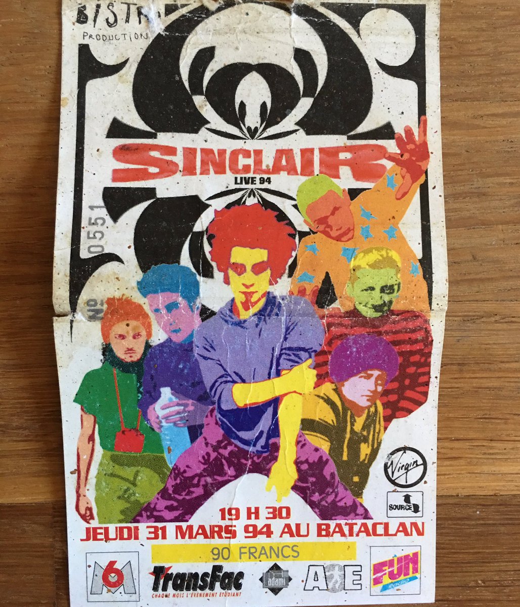 thepatbull's tweet photo. @seblaventure @sinclou Belle surprise !! Ça va me rappeler mes 20 ans 😍 #concert #Bataclan https://t.co/iHaYWnahYR