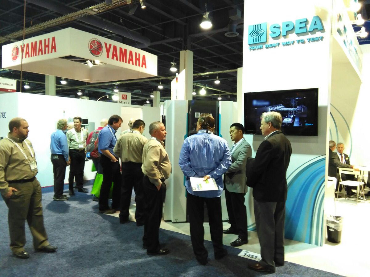 SPEA_Test's tweet image. #SPEA reveals the new revolutionary 4080 #FlyingProbe Tester at APEX 2016 #LasVegas