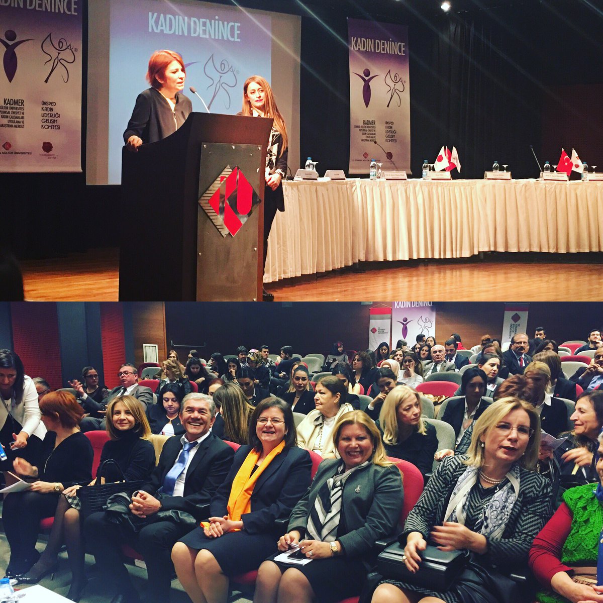 "Kadın Denince" etkinliği Önder Öztunalı Konferans Salonu'nda başladı. Program bilgisi için: goo.gl/UEXu83