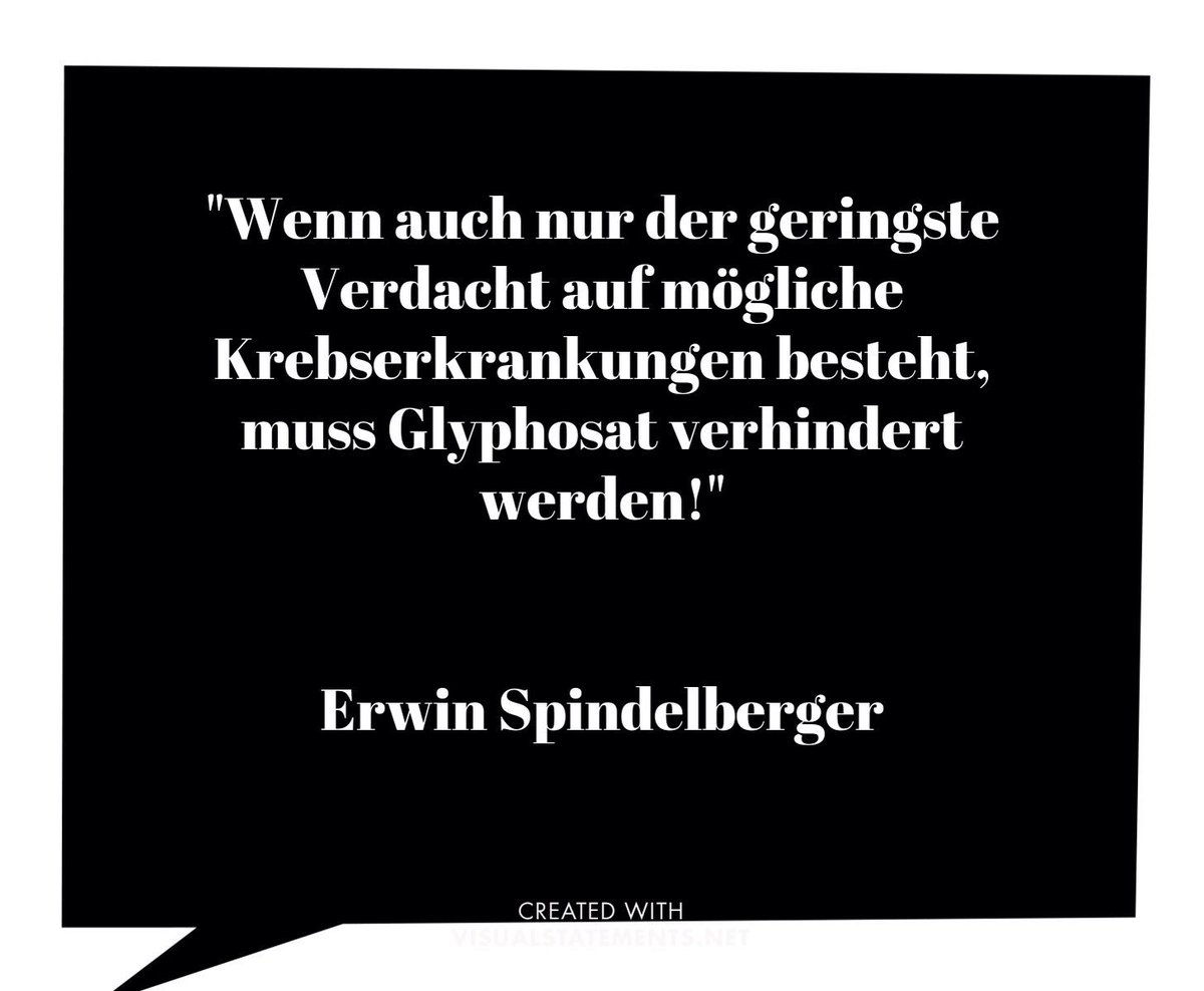 Gehen Sie nicht vor #monsanto in die Knie @BMRupprechter sondern setzen Sie sich auf EU Ebene f Verbot ein!