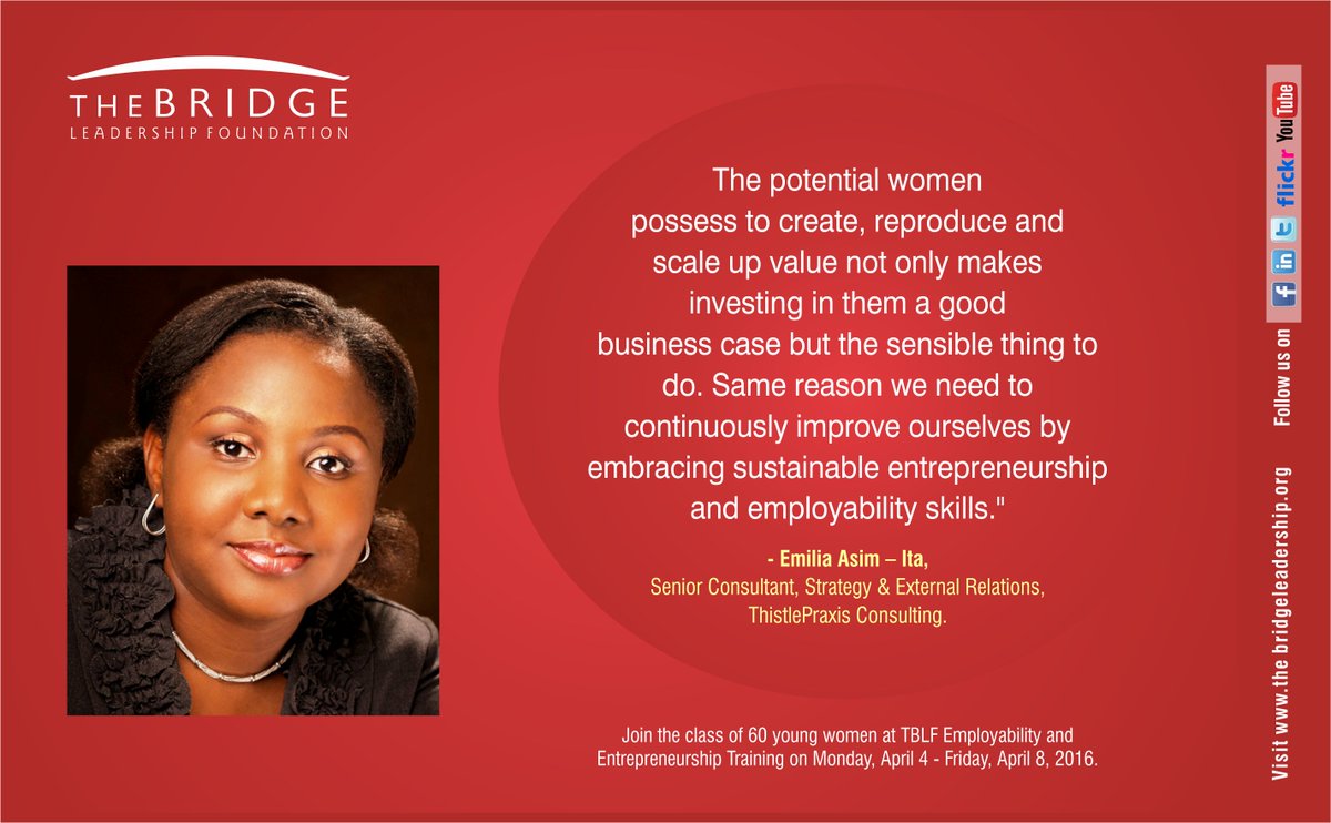 TBLFoundation's tweet photo. #2016GET for young women in Calabar, it is now a race against time. To apply, https://t.co/cb44360p4c @OnariDuke https://t.co/g6cOZHYUCO