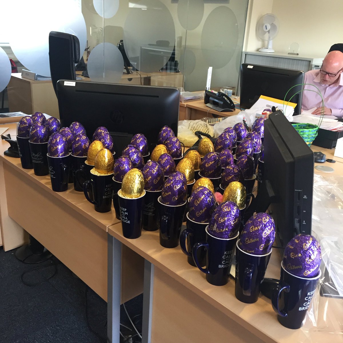 bridgerecruit's tweet photo. Preparing for Easter drops #BridgeRecruitment #chocolate #keepcalmandcallbridge https://t.co/Nxz8m70skb