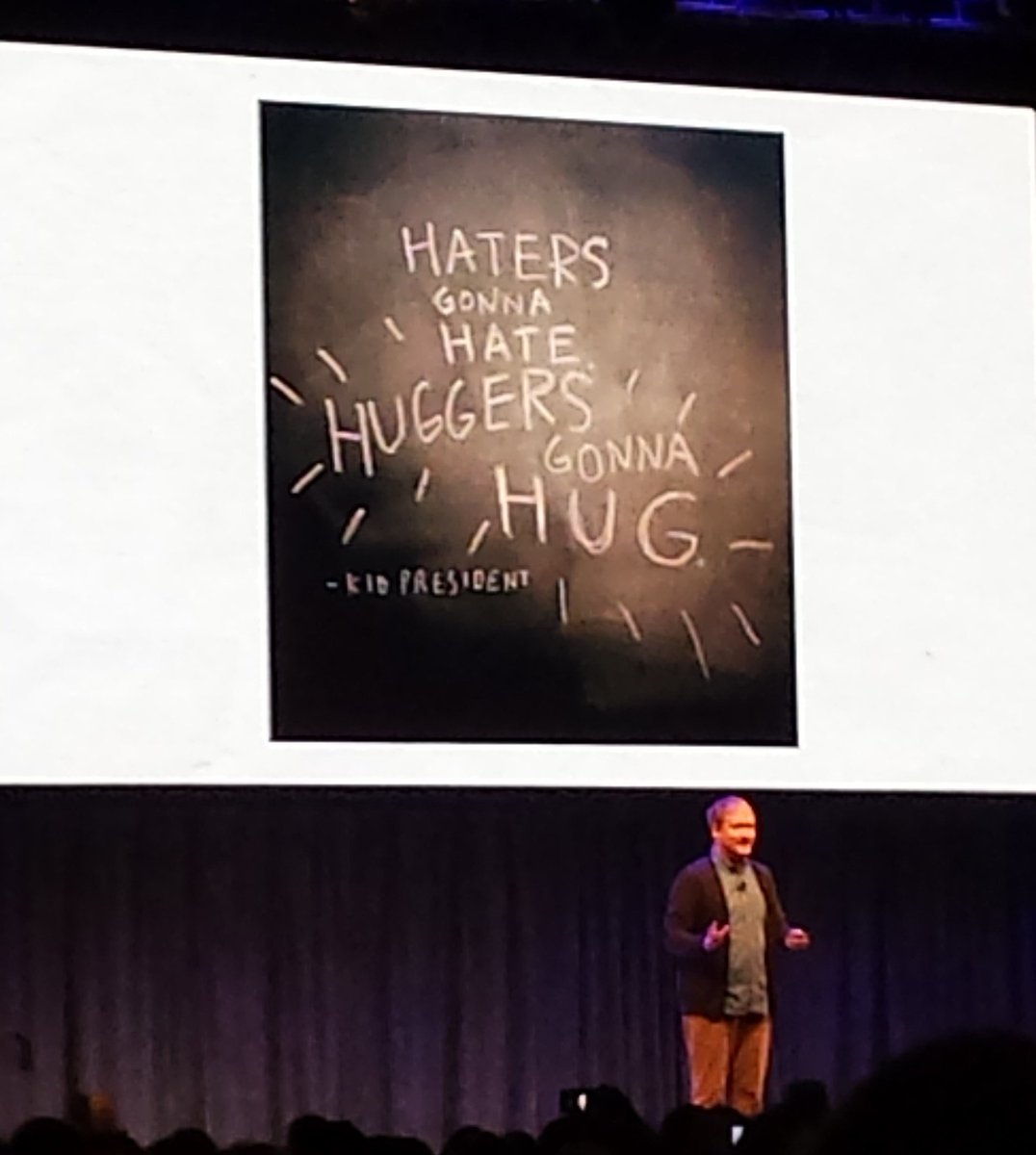 KarlyMoura's tweet photo. "It doesn't matter who gets the credit. It just matters that it happened" @thebradmontague @iamkidpresident #CUE16 https://t.co/bKr5675KSj