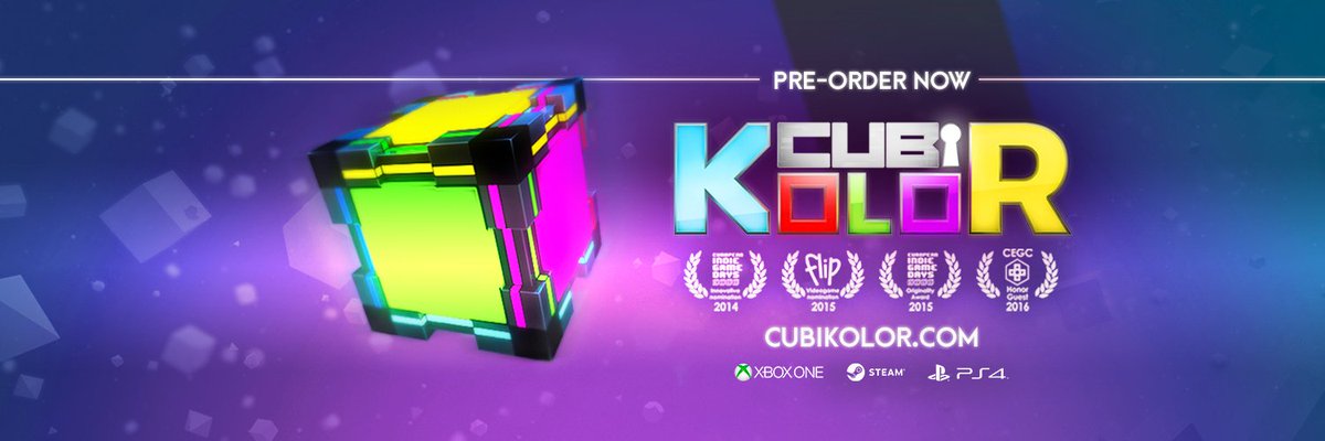 #Cubikolor #indiegame is available soon on #playstation4 #XboxOne and #STEAM
Preorder it on cubikolor.com