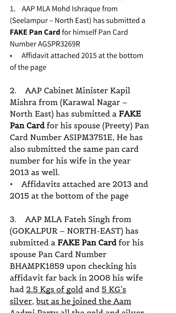 SaffronJay's tweet photo. बहुतही क्रांतिकारी!
.
@KapilMishraAAP सहित,फर्ज़ीवाल के 4MLA पर हलफनामे में गलत पैननंबर देनेका आरोप @ArvindKejriwal https://t.co/LXcVvK3CcO