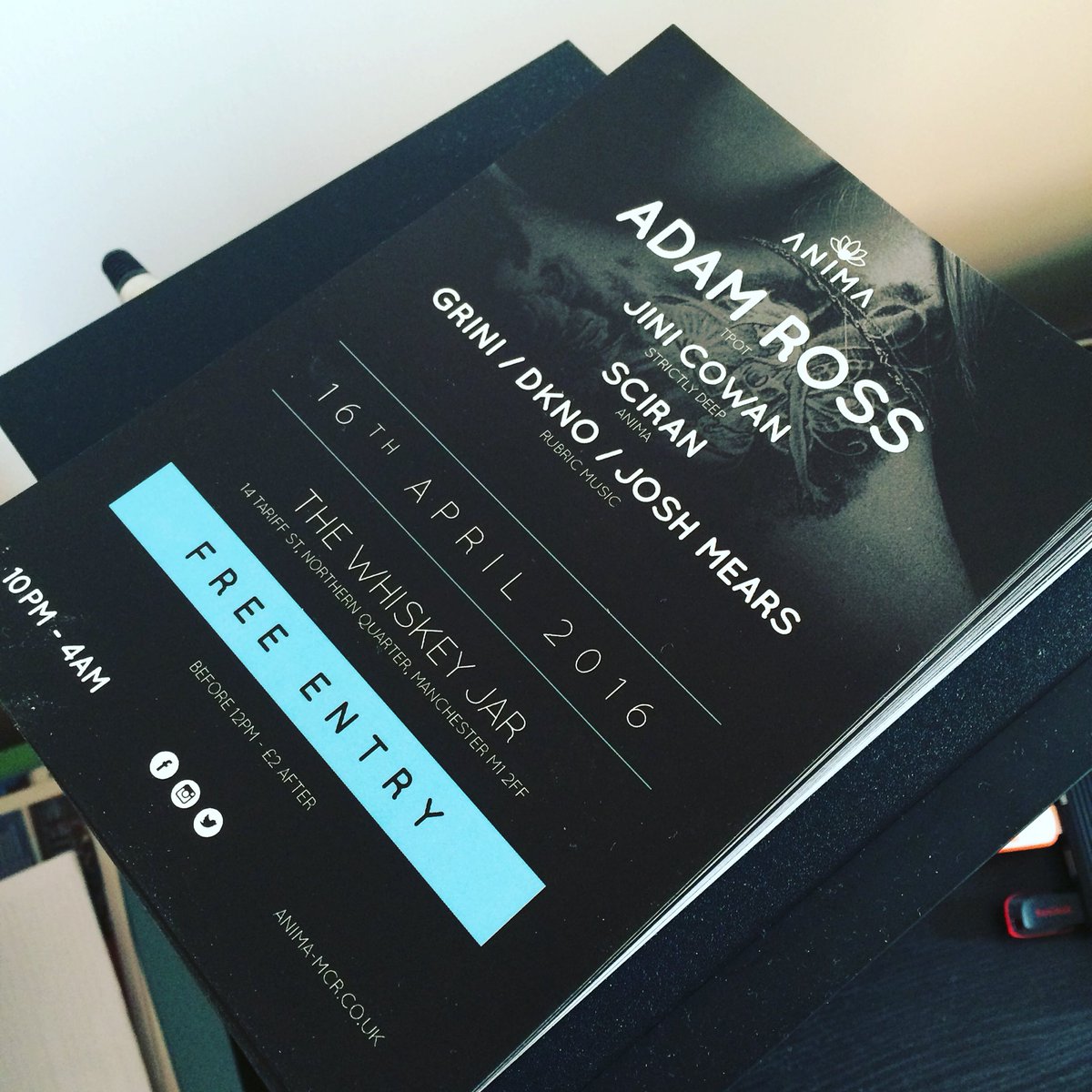 Anima_Mcr's tweet photo. Flyers have arrived! Just 4 weeks to go 🎈🎉🙌 https://t.co/H8zHzI1DEy