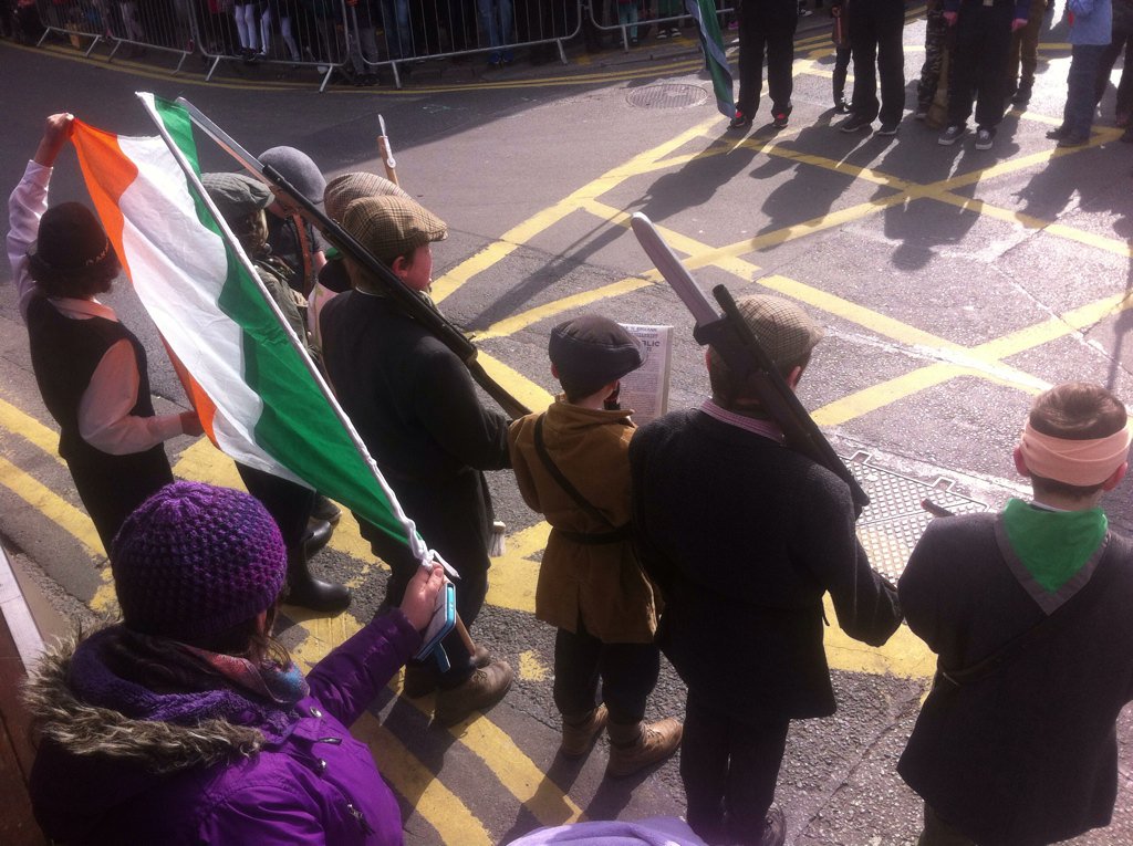 The proclamation is ready by the scouts #StPatricksDay