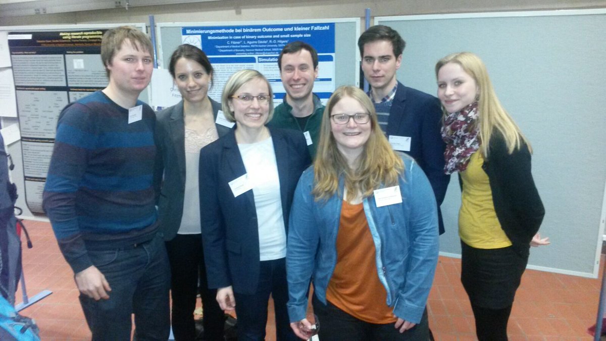 ideal_fp7's tweet photo. Young scientists of @AsterixFp7, InSPiRe and @ideal_fp7 at the DAGStat 2016 #RareDisease #smallpopulations https://t.co/3mFTzX3UB6