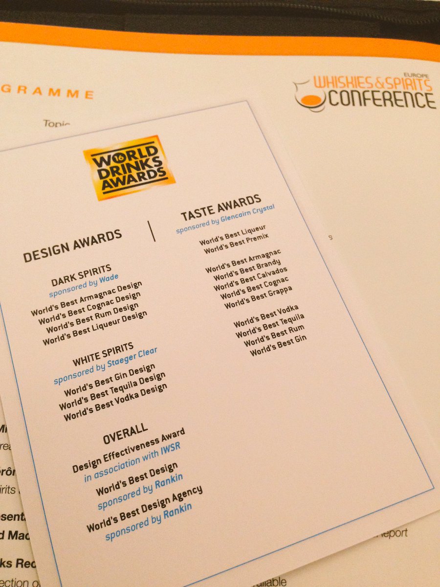Sandra_Armagnac's tweet photo. #WWSC2016 Live from the whiskies & spirits conference: the presentation of the #worlddrinksawards winners @armagnac https://t.co/HUmuZCVTZM