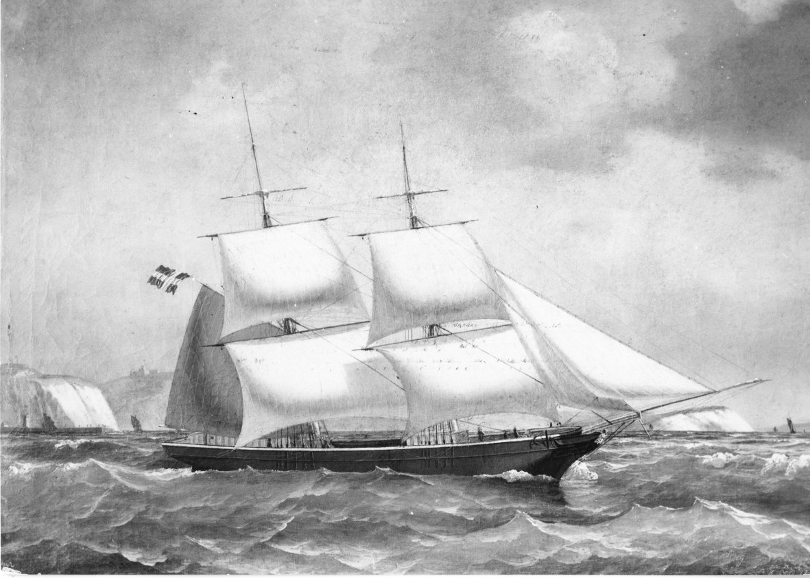 adamjonkronegh's tweet photo. The brig 'Grethe' that brought Johan Frederik Carlsen from Copenhagen to Charleston and HL Hunley in 1861 https://t.co/8YKmtwlVDb