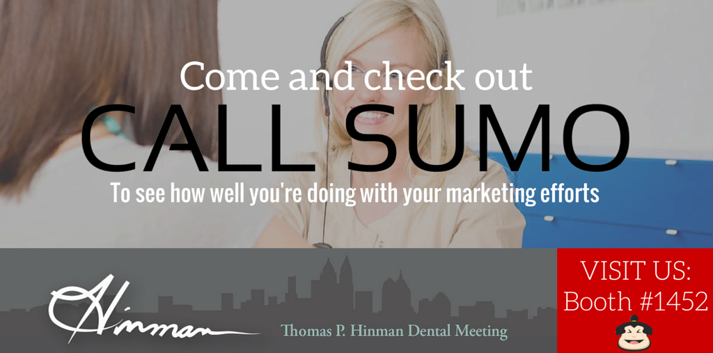 CallSumoAI's tweet photo. Welcome dentists to #Hinman2016. Stop by #CallSumo's #Booth1452 &amp; together we can #makedentistrygreatagain! #startup https://t.co/PcZkMJ25Bt