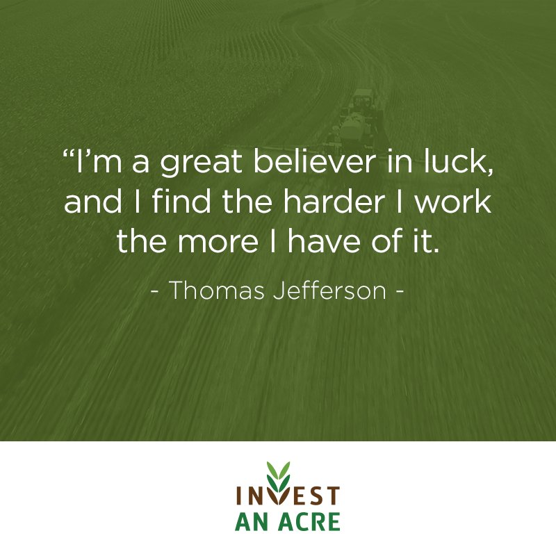 InvestAnAcre's tweet photo. Wishing everyone luck for a successful planting season! https://t.co/GQHs1MMIAT