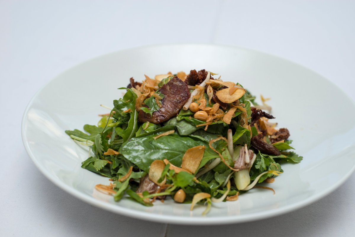 BwytyManuka's tweet photo. Getting ready for our Thai night on Tuesday and some Crispy Duck salad. Booking up fast. #welshfood https://t.co/mPLT4LnUza