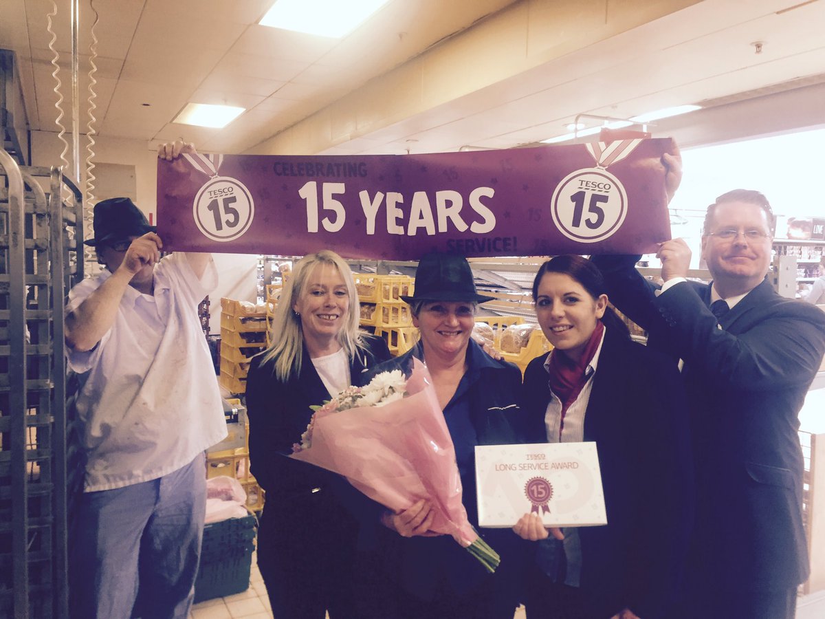 v_fairhead's tweet photo. Maureen celebrating her 15 years service @TescoPrincesRd @Karens1313 https://t.co/pqSfhWkMNN
