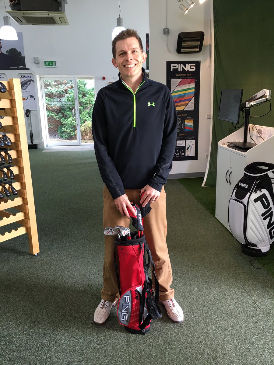 Woodywatcher's tweet photo. Congratulations @simonhobbs Had his @PINGTourEurope fitting today at the HQ. #qualityfitting #staffplayer @JD_HILL https://t.co/FYexjTD65q