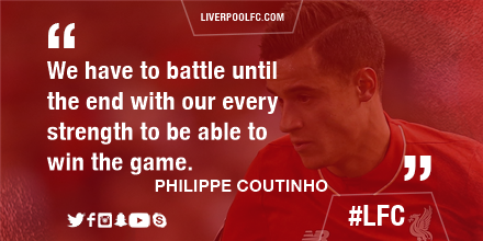 LFC's tweet photo. .@Phil_Coutinho is prepared to battle... https://t.co/DKH0znYyoz