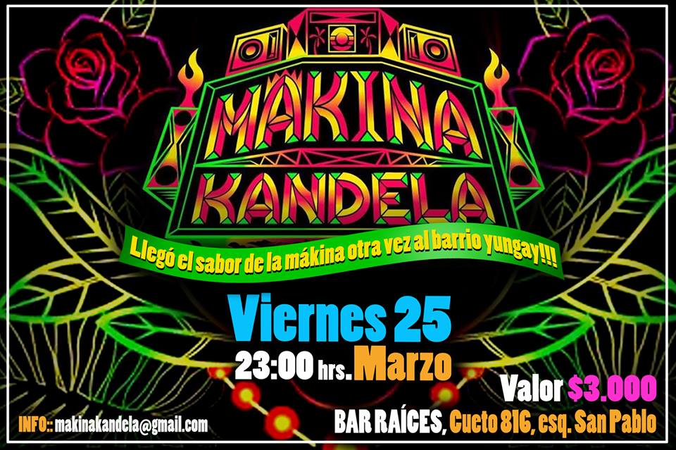 Enlamakinita's tweet photo. La cumbia mestiza está de regreso: Bar Raíces recibe el viernes 25 a @MakinaKandela ¡Imperdible! https://t.co/bAL07TW6K4