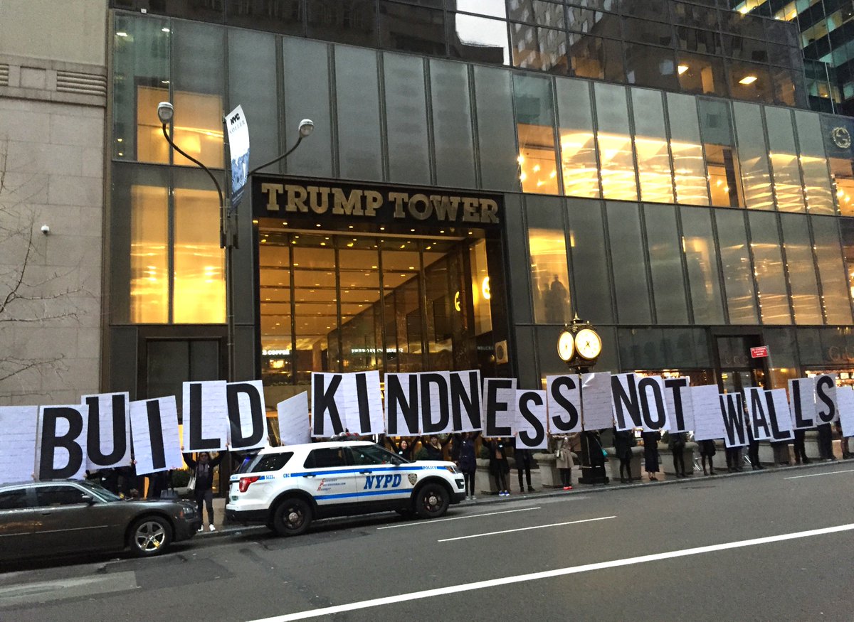 We're doing more #buildkindnessnotwalls protests soon in NYC. If interested, email twelvekindsofkindness@gmail.com!