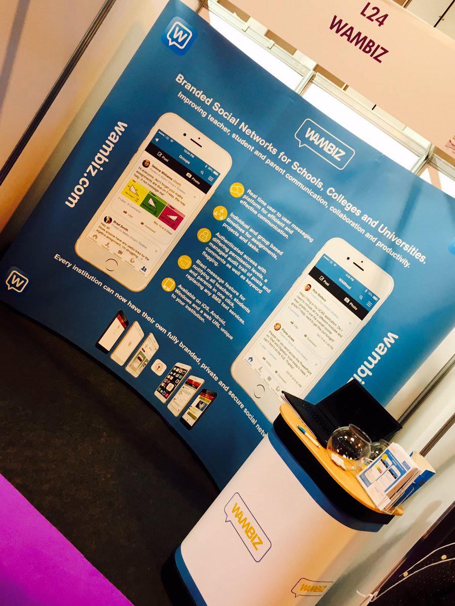 RezaMosavian's tweet photo. Great to see @WambizLtd in #educationshow 2016. @CityCollegeCov are loving the product, check them out at stand L24 https://t.co/toOPw3z6P1