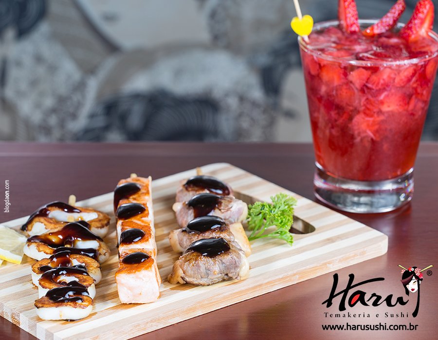 HaruTemakeria's tweet photo. As deliciosas robatas também fazem parte do #HaruFestival! O resto do cardápio? Só vindo aqui  #HaruTimbiras! https://t.co/sBVkTm0t7u