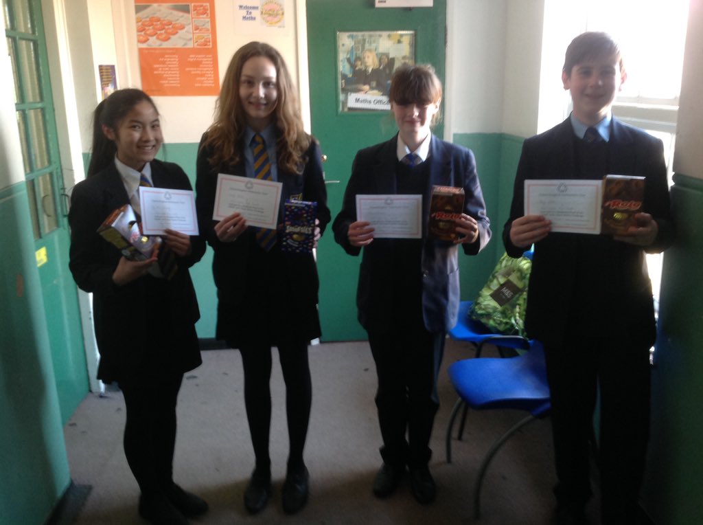 MtreeMaths's tweet photo. Congratulations to the 4 students who represented the school at the @UKMathsTrust Team Maths Challenge #coolkids https://t.co/rIWklzGuys