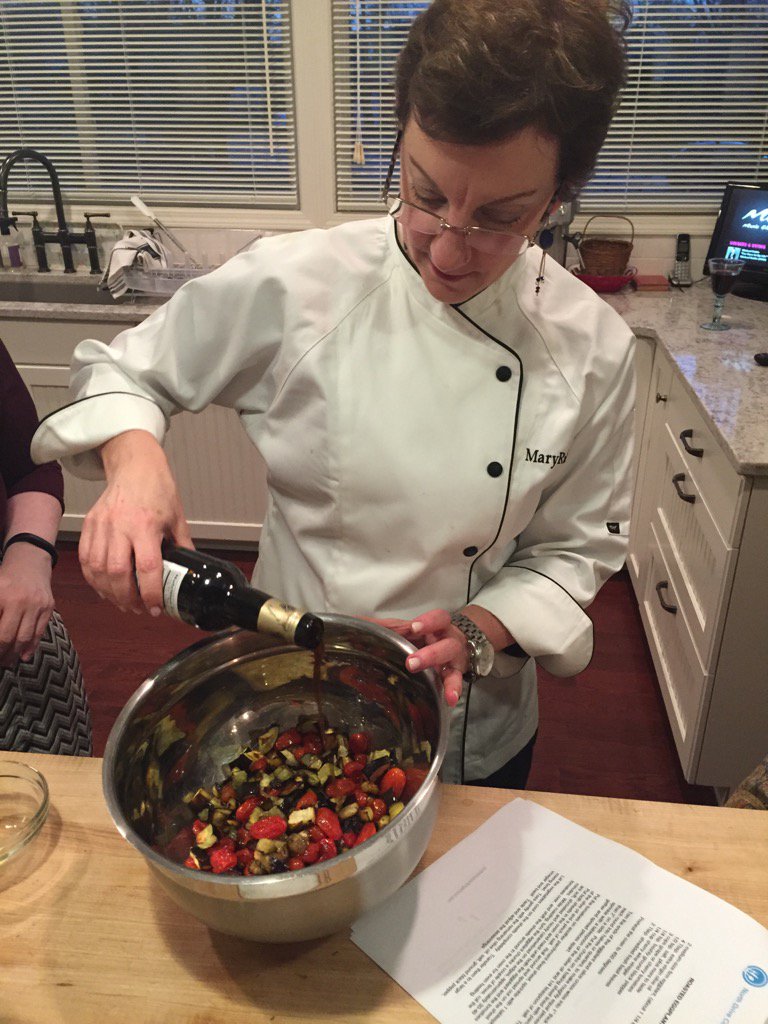 North Drive Cooking School - Roasted Eggplant &amp; Tomatoes! #letsgetcooking  #handsonclasses