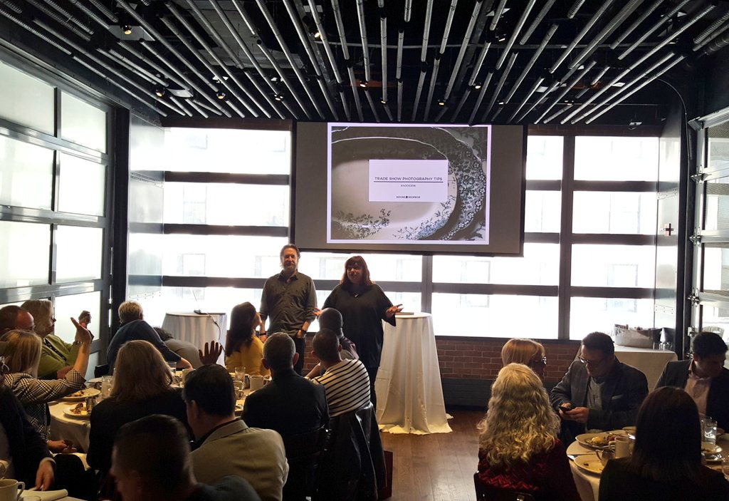 Modenus's tweet image. We are thrilled to have @HouseofBrinson share their tradeshow #photography tips and tricks at #ModenusTalks