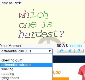baymath's tweet photo. I've never got a CAPTCHA before that freaked me out as much as this one did. It's as if it knows me!🙊🙈😑🤔😱😲😯😳 #slot_A https://t.co/lxJDcswd1c