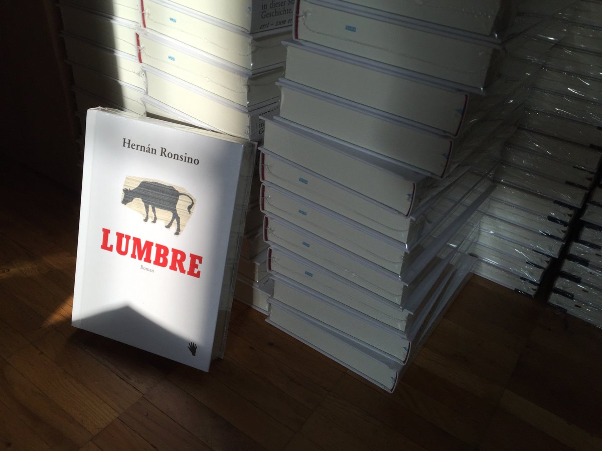 bilgerverlag's tweet photo. Nicht in Leipzig zu finden, seit heute im Buchhandel: LUMBRE, der grosse Roman von Hernán Ronsino. https://t.co/P9isy6dWlZ