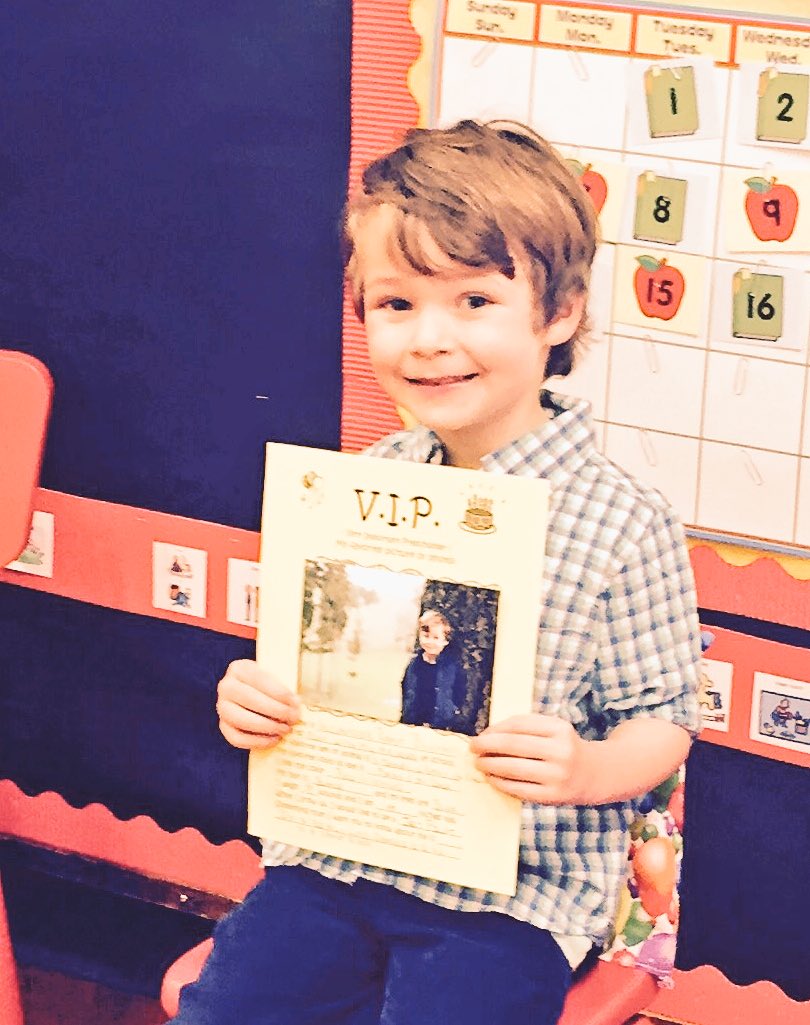 When it's your Fourth Birthday, you get to be the VIP (Very Important PreSchooer)! So cute, he's "a-Four-able"!