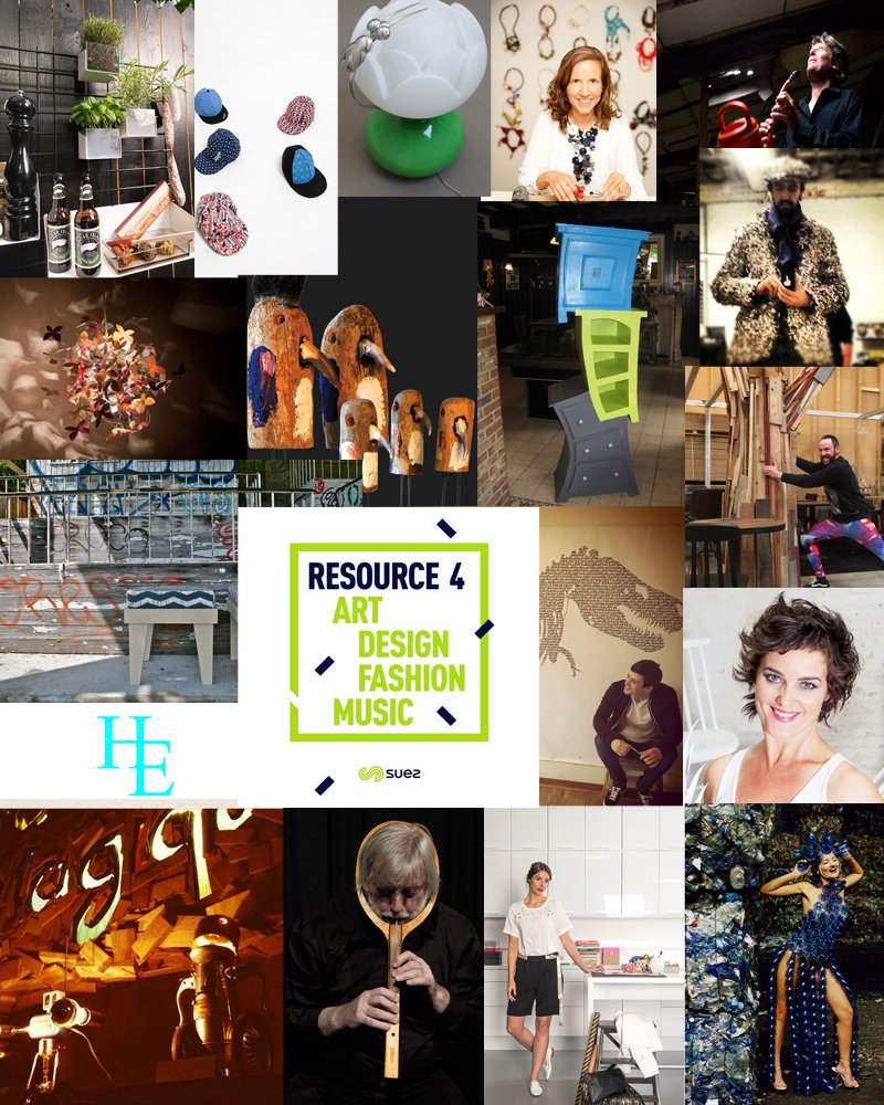 resource_4's tweet image. 18 artistes de #upcycling belges montrent leurs œuvres ce week-end au @resource_4 . Seriez-vous là aussi?
