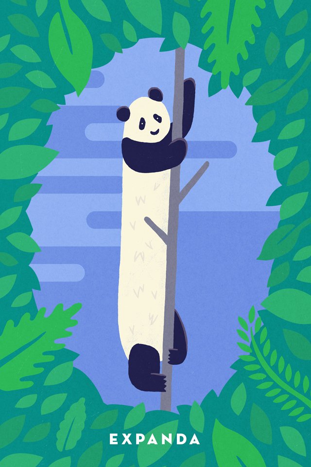Poolga's tweet image. New on Poolga: Gangly animals by illustrator James Gibbs → poolga.com