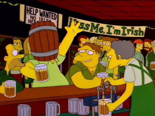 Simpsons_tweets's tweet image. Hey, look at me, I'm the Prime Minister of Ireland! #StPatricksDay