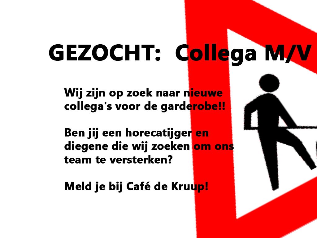 CafedeKruup's tweet photo. Ben of ken jij iemand die ons team kan versterken? Neem dan contact met ons op! :D https://t.co/aPlJoaIJAb
