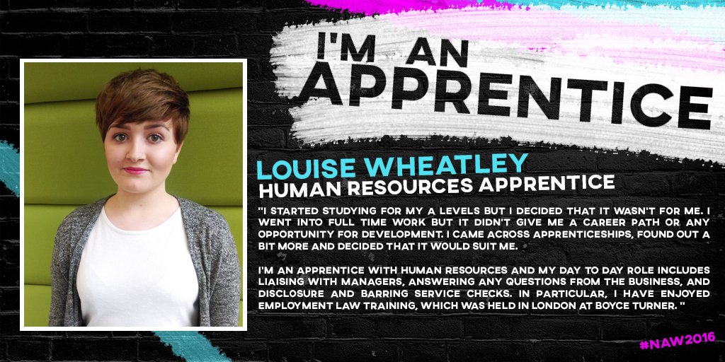 apprenticeACDMY's tweet image. Louise has been an apprentice with us for 11 months and is based in Reading. #growwithus #careers #NAW2016