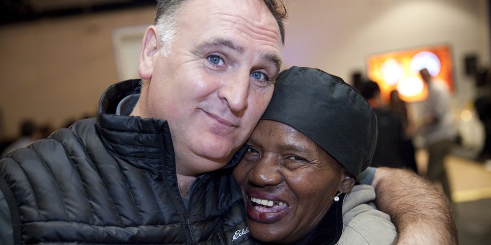 dcck's tweet photo. #TBT @chefjoseandres at #FoodFight w/ DCCK culinary grad &amp; cook Dorothy Bell, who celebrates 21 years at DCCK today! https://t.co/SD2QhVZipZ