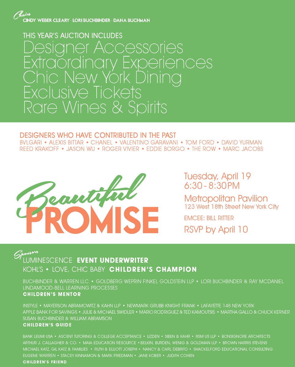 Join us on April 19! Click the link below to purchase tickets &amp; sponsorships: nycharities.org/events/EventLe…