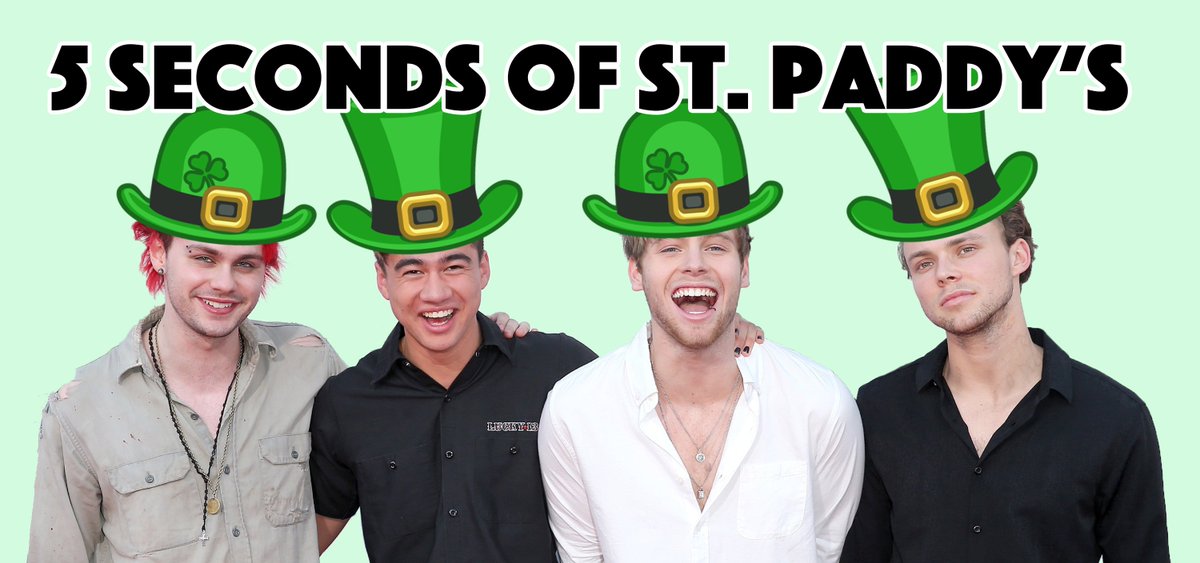 iHeartRadio's tweet photo. Blink and you'll miss it 🍀 Happy #StPatricksDay @5SOS #5SOSFam https://t.co/XK2ZuSlkA9