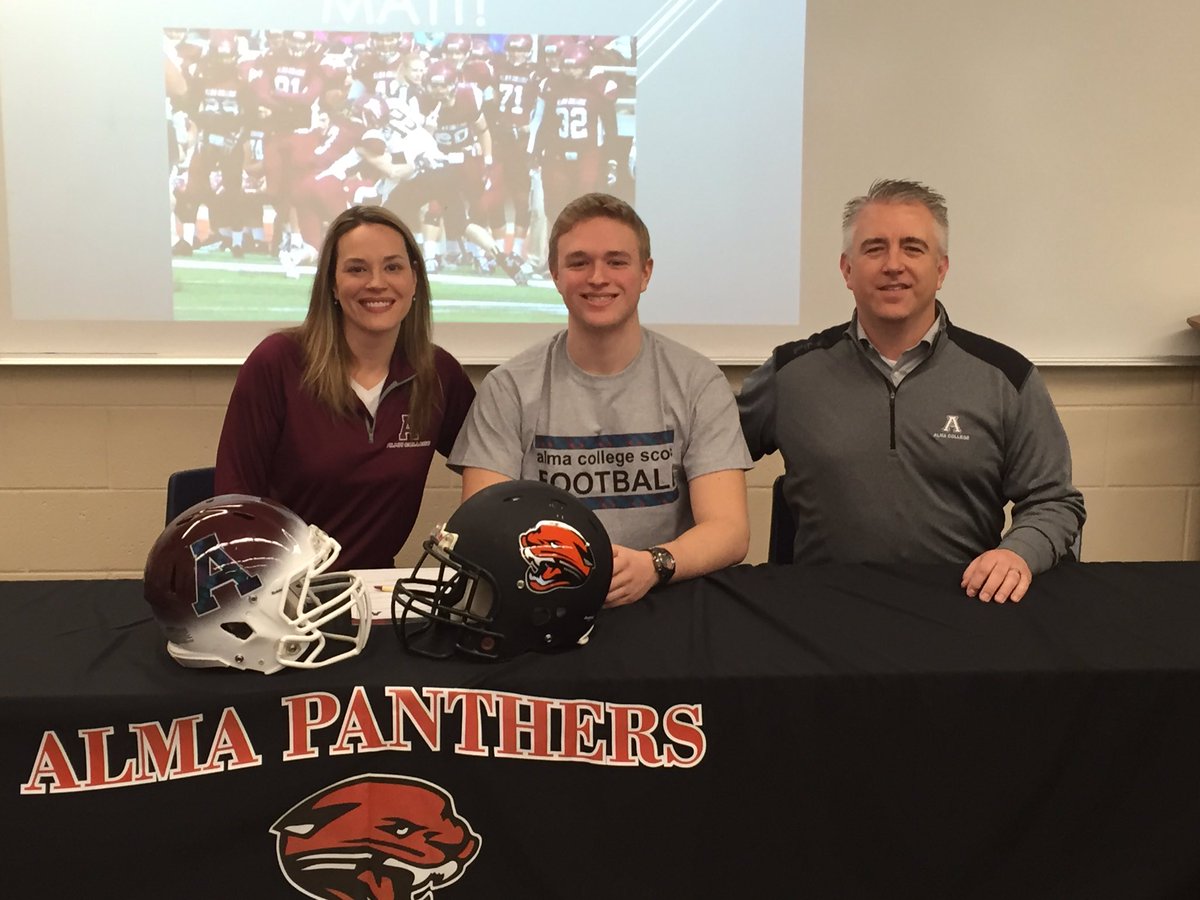 Panther_Country's tweet photo. Very excited for Matt Leppien as he has committed to continuing his football and academic career at Alma College! https://t.co/G1oWa5Bn95