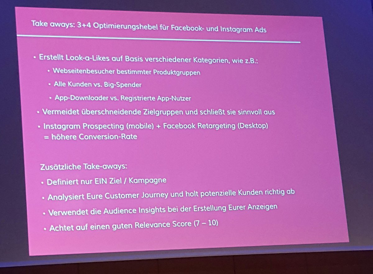 Sabrina_tippt's tweet photo. 7 Optimierungshebel für #Facebook &amp; #Instagram Ads 👍 #AFBMC #SocialMediaMarketing https://t.co/I30v9jt4gQ