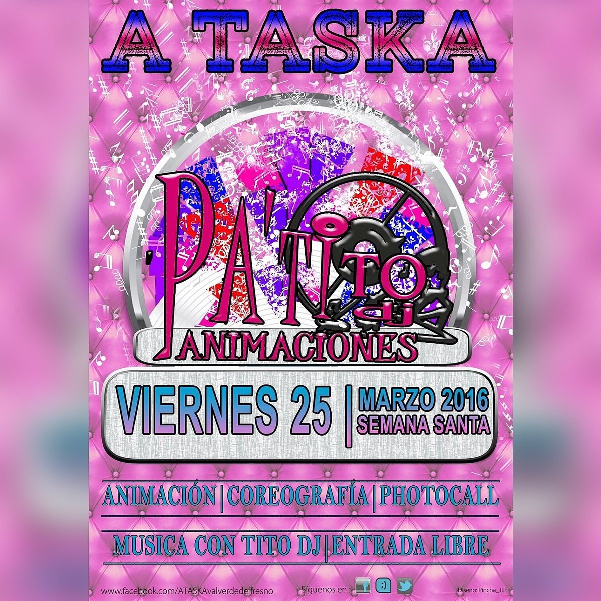 ATASKA_VALVERDE's tweet photo. El viernes 25 queremos que vengáis con muchas muchas ganas de divertiros OS ESPERAMOS EN @ATASKA_VALVERDE 👌🎉🎊👏👏 https://t.co/M1LOZH11Si