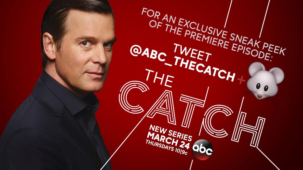 ABC_TheCatch's tweet photo. Use @ABC_TheCatch AND 🐭 to receive a special video message from #PeterKrause &amp; an exclusive sneak peek of #TheCatch! https://t.co/naIWF1UlGR