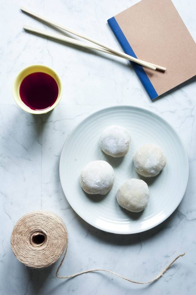 Au goûter, des #daifuku #mochi à la pâte d’#azukis ! andsowecook.com/daifuku-mochi-… #patisserie #recette #japon