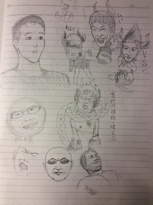 ノンケ新刊の合間に缶バッジなどのアイデア抽出兼絵の練習ゥ… 