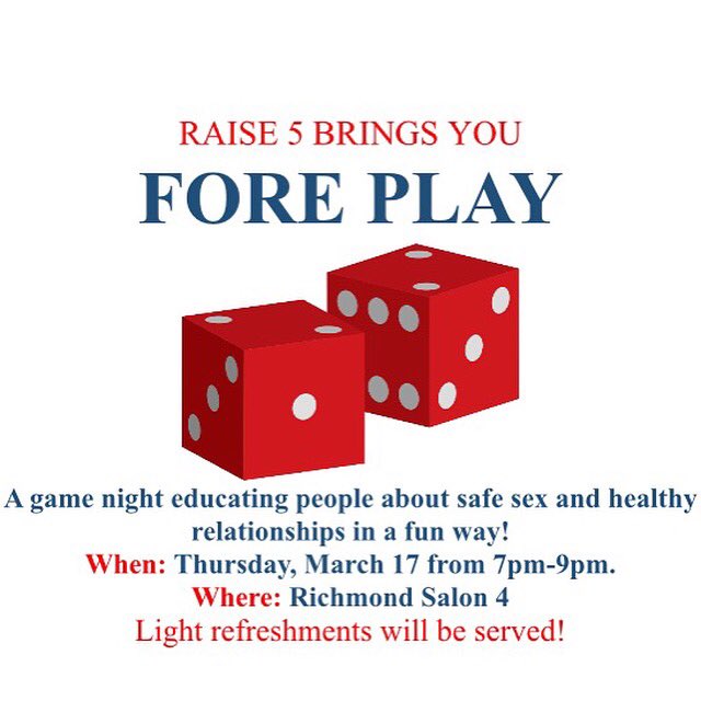 COME OUT TONIGHT FOR RAISE5 GAME NIGHT SNACKS AND GOOD TIMES PROVIDED.