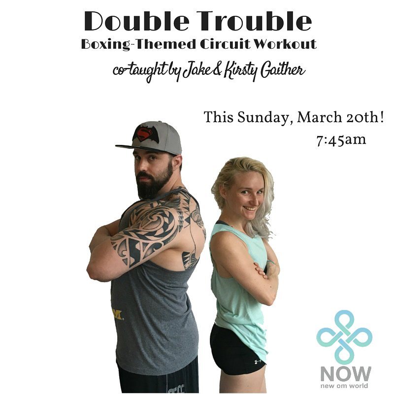 Join BOTH Kirsty &amp; Jake Sun. 7:45am for a special boxing themed workout. Only scheduled while they sub for Heather!