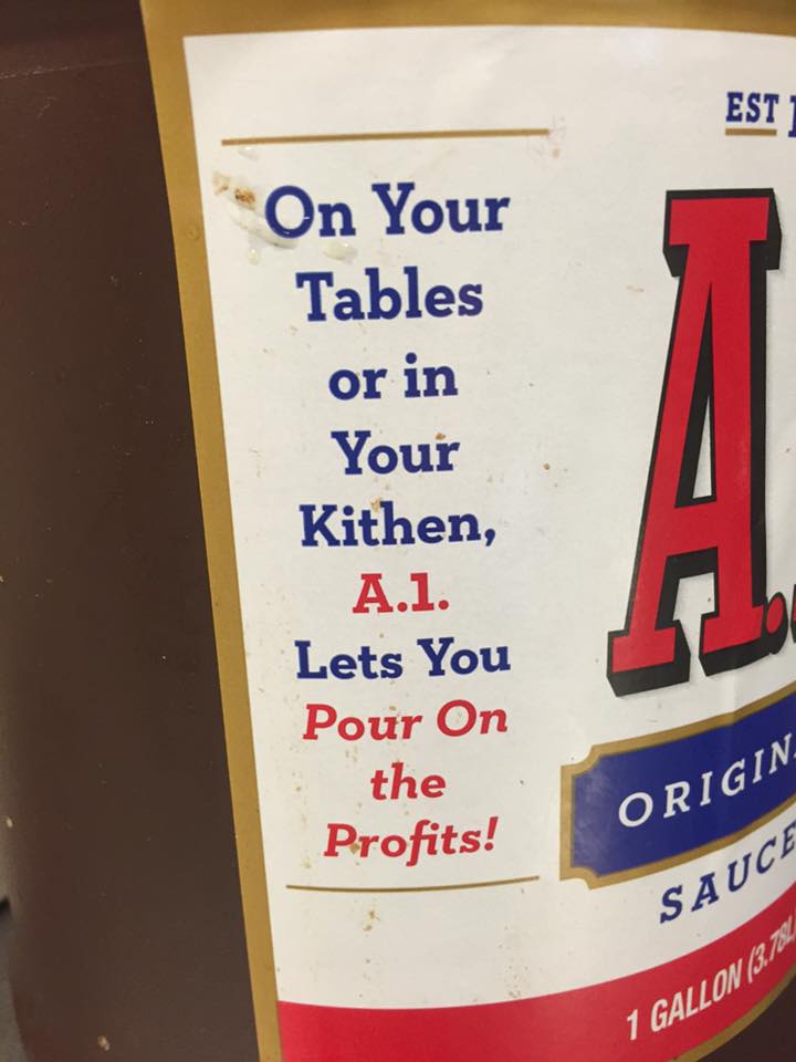 BarBusiness's tweet photo. This spelling made my day! @kraftfoods https://t.co/E5XUqCq0Om